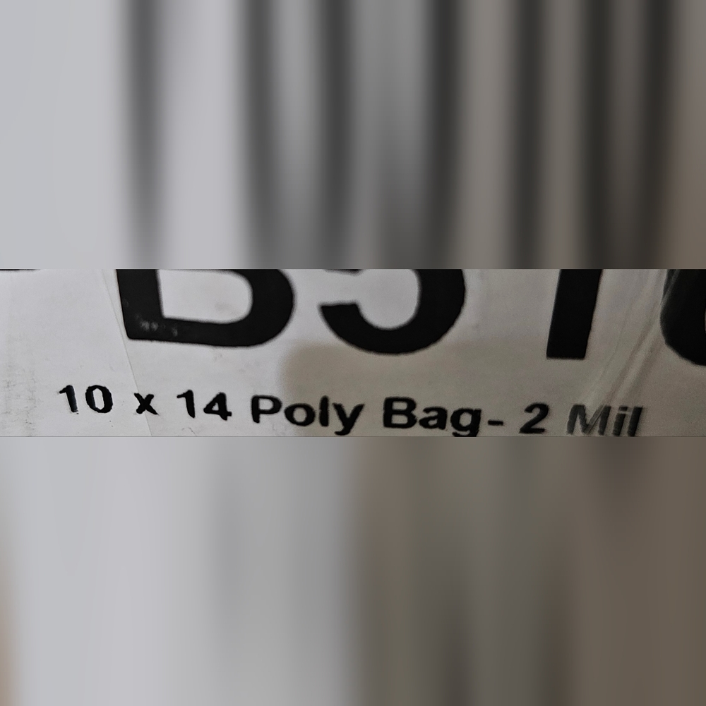 100 Count 10x14 poly bags 2mil Clear  Sturdy Packaging Flat Poly Plastic Bag - Picture 4 of 8